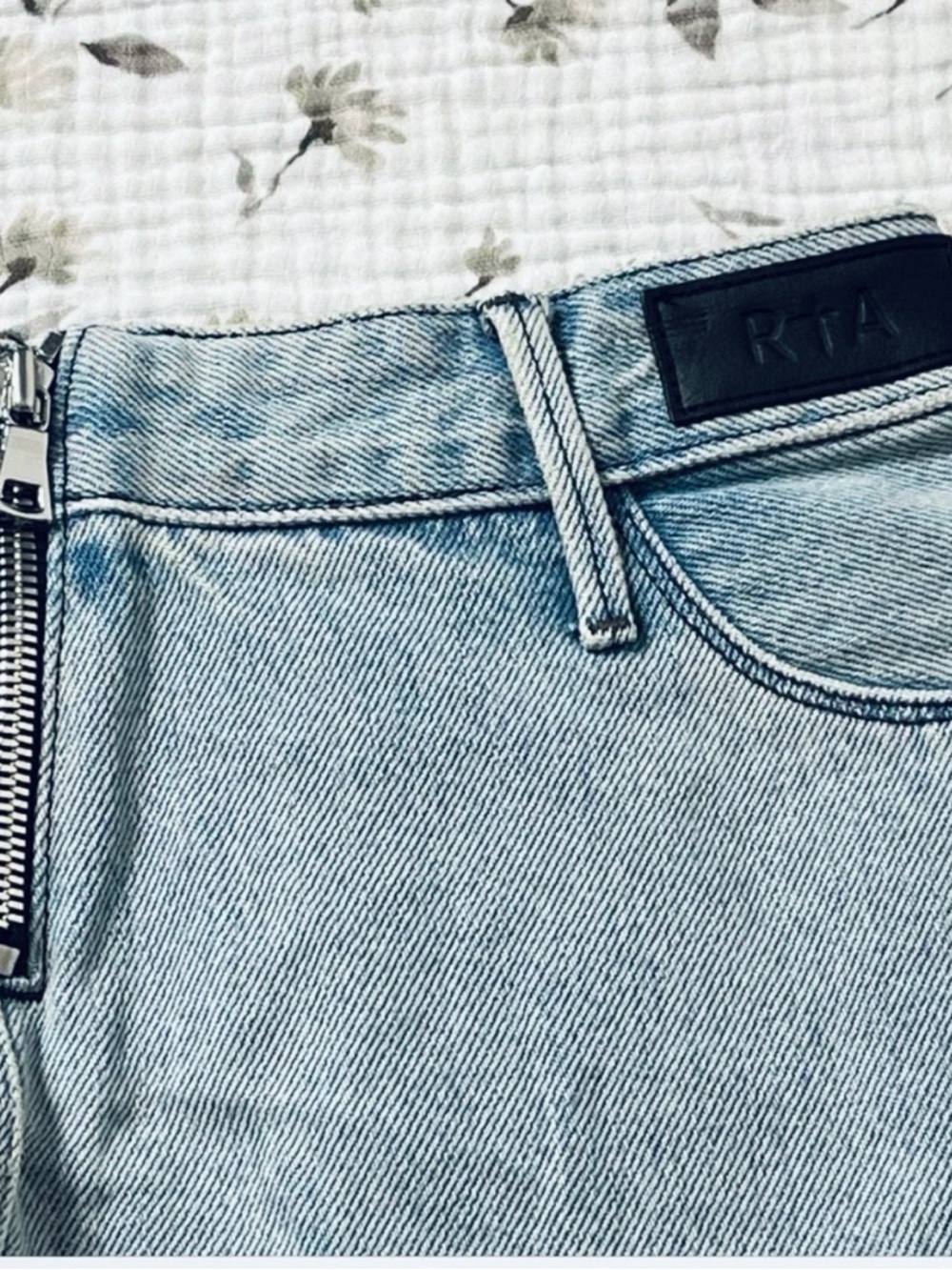RtA Simone Denim Mini Skirt. Size 4. NWT. - Picture 6 of 7